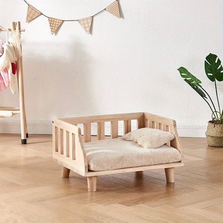 Exquisite wind cat bed, pet bed, cat litter, dog bed, summer and winter universal, floor-to-ceiling wooden bed, cat bed