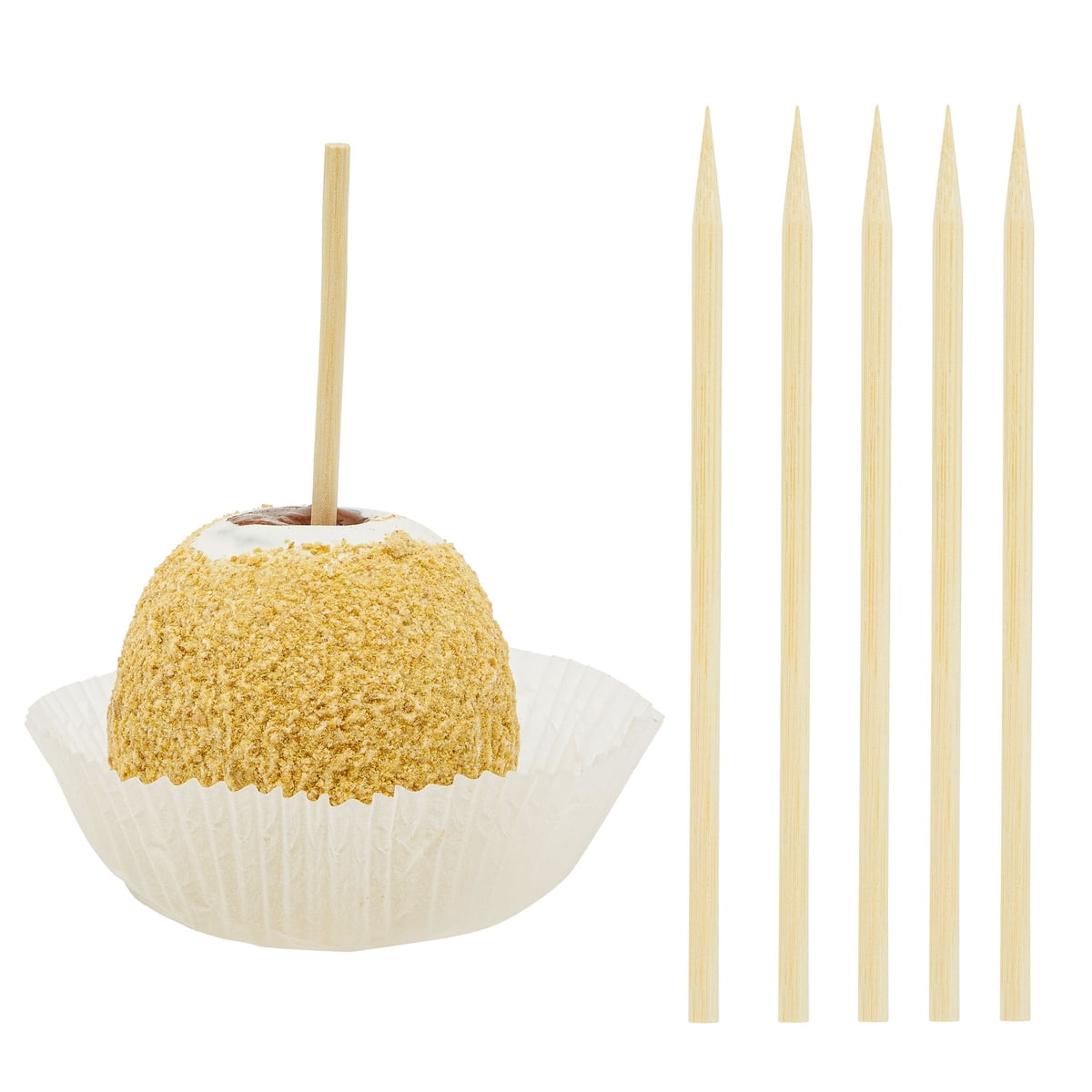 200 Pack 6 inches Bamboo Skewers for Appetizers, Grilling, Barbecue