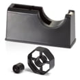 thumbnail image 6 of Officemate 2-in-1 Tape Dispenser, Heavy Duty Desktop Holder for 1" & 3" Core Tape Rolls, Non-Slip Base, Office Supplies Essential, Black, 6 of 8