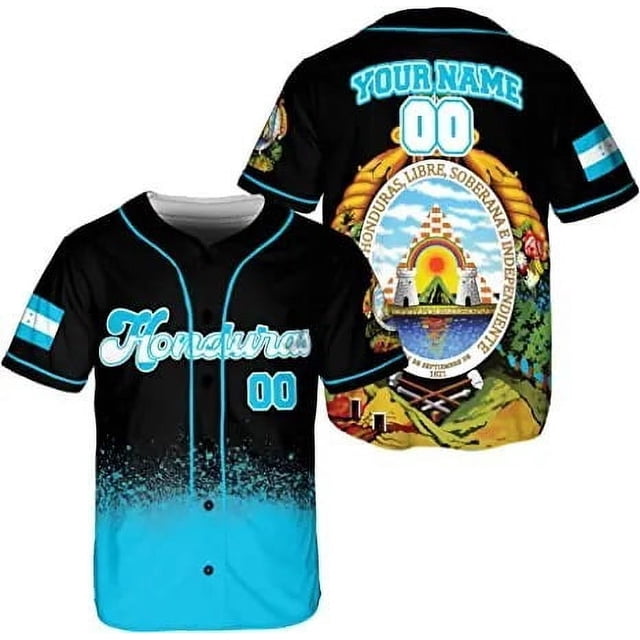Camisetas de béisbol para hombres y mujeres con explosiones de verano de 2024 Camiseta de béisbol con la bandera de Honduras Impresión 3D