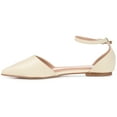 thumbnail image 3 of Journee Womens Reba Buckle Pointed Toe Ballet Flats, Widths Available, 3 of 10