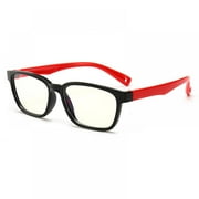 Kids Blue Light Glasses with Cute Car Case, UV400 Protection, Anti Blue Ray Computer Game Glasses