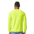 thumbnail image 4 of Gildan Hi-Viz Long Sleeve Pocket T-Shirt for Men, Ultra Cotton Crewneck Safety Green Workwear, S, 4 of 5