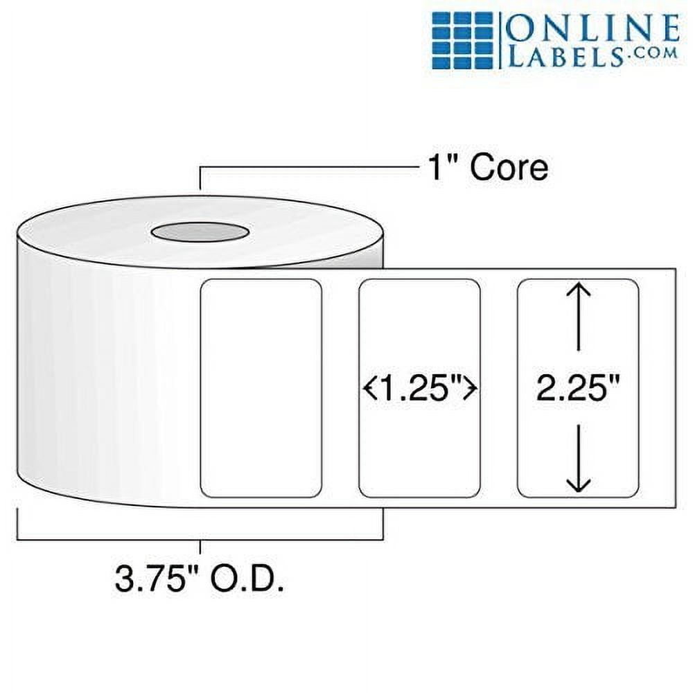 2.25 x 1.25 Removable Labels for DYMO Printers - Online Labels (12 Rolls)