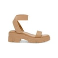 thumbnail image 2 of Wild Pair Womens Theodorra Faux Leather Ankle Strap Platform Sandals, 2 of 3