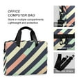thumbnail image 4 of FORMRS 16" Laptop Bag Carrying Sleeve Case with Handle Travel Shoulder Briefcase, Isometric Green, 4 of 8
