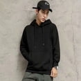 thumbnail image 6 of Ashion Men Kangaroo Pocket Plain-Colour Sweaters Hoodies for Winter Sports Casual, 6 of 7