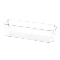 Stackable Storage Bins, Breastmilk Storage Container, Clear Freezer and Fridge Organizer Bins, Built-In Handles, BPA-Free, Containers for Organizing Kitchen Pantry Multi-Use Organizer, 14.56" x 3.93"