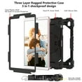thumbnail image 3 of Samsung Galaxy Tab A7 Case 2020 SM-T500/T505/T507, Allytech 360° Rotatable Kickstand Holding Strap Carrying Strap Anti-Drop Scratch-Free Protective Case for Galaxy Tab A7 10.4" 2020, Black, 3 of 5