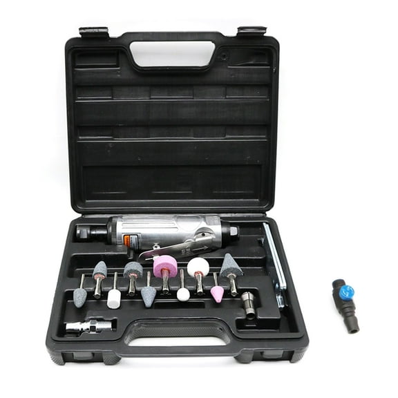 Upgraded Air Angle Die Grinder Set 1/4-Inch Pneumatic Right Angle Die Grinder 22000RPM Air-Powered for Grinding Cutting