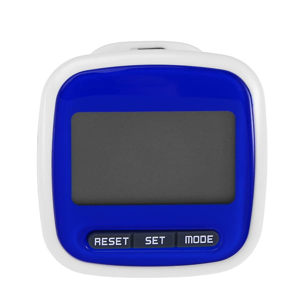 EeaseMX Contador de pasos del podómetro de bolsillo con pantalla LED multifunción (azul)