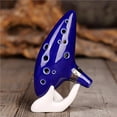 thumbnail image 4 of Methold Ocarina Classical Blue 12 Holes Ocarina Alto C Instrumento de música Esmalte brillante Cerámica Instrumento de viento de Cables de audio/vídeo, 4 of 6