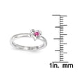 thumbnail image 2 of Stackable Expressions Sterling Silver Lab Created Ruby Heart Ring, 2 of 6