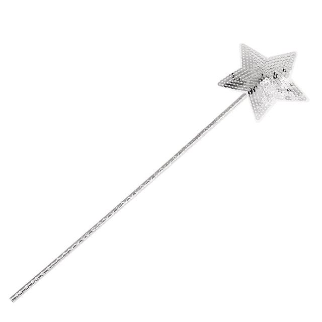 Varita de hada brillante - Varita de estrella de lentejuelas para niños Niñas Favores de fiesta y Plata Jinwen Varita estrella