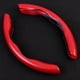 thumbnail image 4 of Carbon Fiber Steering Wheel Cover, Ultra Thin, Wear-Resistant, Universal, Fits Most Cars, Red, 4 of 4