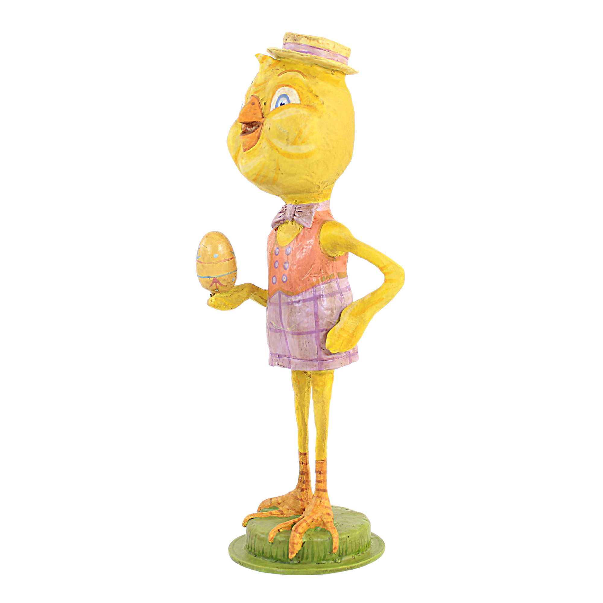 Jorge De Rojas Dapper Chickadee Polyresin Easter Spring Egg 43049