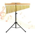 thumbnail image 1 of BELOVING Chimes Percussion Adjustable Tripod Stand Bar Chime for Performance Practice 36 Note Black Rack, 1 of 10