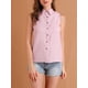 thumbnail image 5 of CAMISA SIN MANGAS DE PUNTO CON CUELLO PARA MUJERES INSPIRAR CHIC XL ROSA, 5 of 7