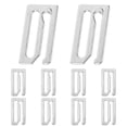 thumbnail image 2 of MOVTOTOP Silver Iron Barber Cape Hooks for Home Use 10pcs Durable and Versatile Design Suitable for Various, 2 of 8