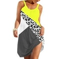 thumbnail image 5 of Midsumdr Summer Dresses for Women 2025 Fashionable Sleeveless Round Neck Boho Beach Sundresses Loose Plus Size Flowy Mini Dress, 5 of 6