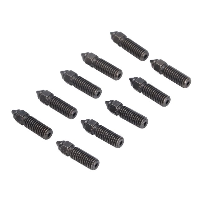 Boquilla Extrusora, 0,2 0,4 0,6 0,8 1 Mm 10 Piezas 600 Mm Impresión De Alta Velocidad Fácil De Instalar Kit De Boquillas Para Impresora 3D De Acero Endurecido Para PETG Para Sv06