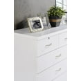 thumbnail image 4 of Hodedah 7 Drawer Dresser with Two Locks, White, 4 of 6