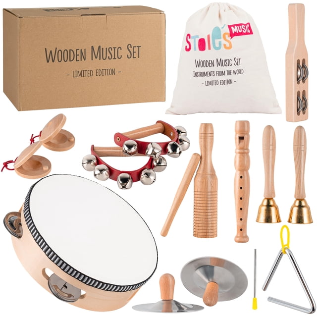 Set de instrumentos musicales Stoie's Wooden Kids 3-9 años