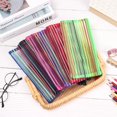 thumbnail image 2 of 1pc Solid Color Handbags Makeup Cosmetic Stationery Nylon Grid Mesh Pen Bag Cosmetic Storage Zipper Pencil Case red, 2 of 6