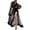 Black, variant on Women Fashion Sexy Robe Long Lingerie Nightgown Bathrobe Sleepwear Feather Bridal Robe Lace Lingerie Negligee Lingerie Robe