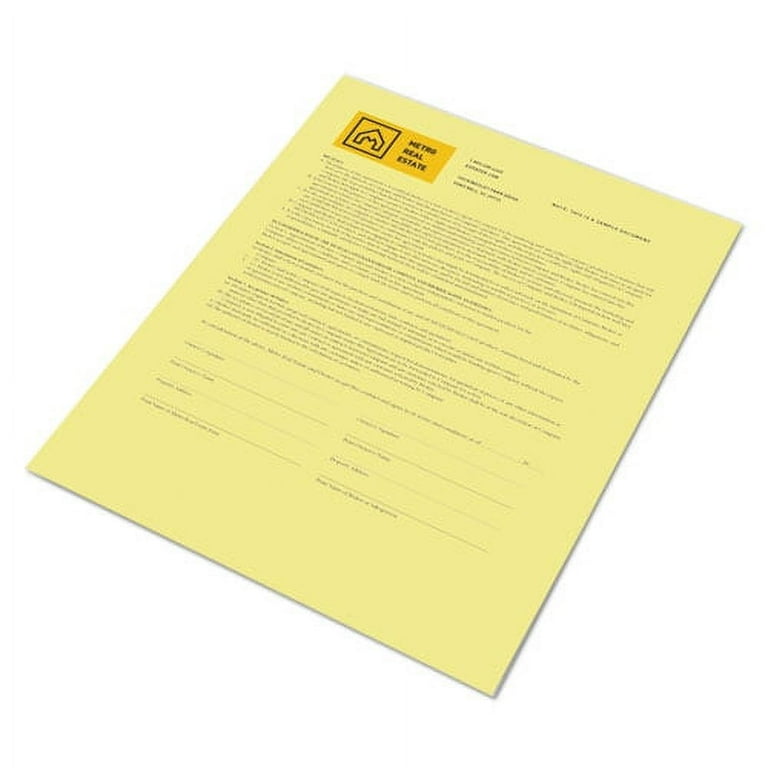 Revolution Digital Carbonless Paper, 1-Part, 8.5 x 11, Canary, 500/Ream Revolution Digital Carbonless Paper, 1-Part, 8.5 x 11, Canary, 500/Ream