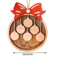 thumbnail image 3 of Personalized 2023 Christmas Ornaments, Customize Names Christmas Tree Decoration Engraving Or Writing Name With Markers, Comes With A Rope, 3 of 5
