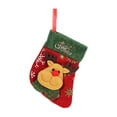 thumbnail image 2 of Porta cubiertos para calcetines navideños, bolsita para dulces, bolsa para cuchillo, cuchara y tenedor, decoración para calcetines navideños, colgante para árbol de Navidad, calcetines navideños de te, 2 of 6