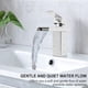 thumbnail image 5 of Grifo de baño en cascada, mezclador de lavabo cromado, grifo de lavabo de latón de un solo orificio, grifos de baño de playa, 5 of 6