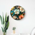thumbnail image 4 of 16 Inch Wall Clock Battery Operated Silent Clock Decorative for Office, Kitchen, Outdoor, Living Room，Elegant Floral Pattern Bright Colorful Tropical Leaves Bird Modern Cute, 4 of 4