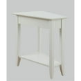 thumbnail image 3 of Pemberly Row Table d'Appoint Moderne en Bois à Coin avec Tablette Inférieure, Blanc, 3 of 4