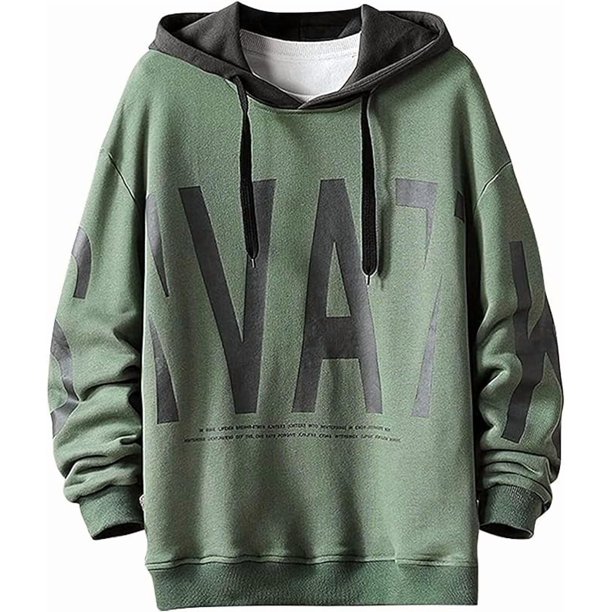 Sudadera con capucha para hombre, jersey para exteriores, blusa, ropa de calle, jersey urbano, sudadera con capucha con estampado informal, otoño e invierno