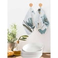 thumbnail image 2 of Blue Tulips Kitchen Dish Towels for Drying Dishes Set of 4, Watercolor Flowers Butterfly Spring Farmhouse Blue Waffle Weave Microfiber Hand Tea Bathroom Towels Quick Dry & Absorbent Towel 12x12, 2 of 7
