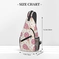 thumbnail image 2 of Lsque Sparkling Ice Cream Pattern Cross Chest Bag Diagonally – Premium Durable Front Chest Sling with Adjustable Padded Strap, High-Capacity Storage, 2 of 8