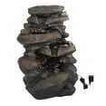 thumbnail image 6 of Pure Garden 3-Tier Outdoor Water Fountain with Lights - 25.5” LED Fountain, 6 of 7
