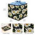 thumbnail image 3 of Daisy Foldable Clothes Storage Toy Box Storage Bin with Handle, 10.8"x10.5"x10.6", Large Capacity, 3 of 6