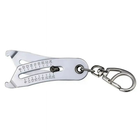 Precise Thread Size Checker Keychain Portable Caliper Gauge Hexagonal Nut Screw Thread Size Manual Measure Tools