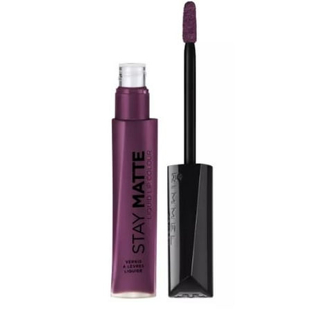 Rimmel Stay Matte Liquid Lip Colour, Midnight (Best Orange Matte Lipstick)