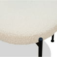 thumbnail image 4 of Aeon 22 Inch Set of 2 Dining Chairs, Black Metal Frame, Off White Boucle, 4 of 5