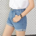 thumbnail image 4 of Short en Jean à la Mode Tout-Match Été Short Jeans Taille Haute pour les Femmes, 4 of 8