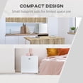 thumbnail image 4 of Mini congelador encimera, congelador vertical compacto de 1.1 Cu.Ft con estantes extraíbles, puerta reversible para casa, dormitorio, apartamento y oficina, 4 of 5