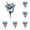 A, variant on Magnolia Flowers Silk Bouquet, 17.72" Artificial Orchid Stem, Magnolia for Wedding Bouquet Home Decor, Artificial for Outdoor Floral Arrangement, Silk Flowers Vase Decor 1pc,D