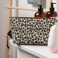 thumbnail image 5 of Toiletry Bag, Leopard fashion texture Leather Waterproof Travel Makeup Cosmetic Bag Organizer, Large Capacity Toiletry Bag for Travel Size Toiletries, Skin Care Bag for Women, 5 of 8