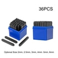 thumbnail image 7 of Heavy Duty Alphabet and Number Steel Stamp Punching Punch Kit 36pcs Set, 5mm Steel Punch Set for Carving and Stamping Projects, 7 of 7
