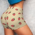 thumbnail image 4 of Honeii Strawberries Print Women's Workout Shorts, Gym Shorts for Active Wear, Sports Shorts,Women's Running Shorts,Quick Dry Athletic Shorts-Medium, 4 of 8