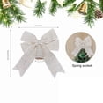 thumbnail image 6 of Sylvtty Burlap Bow Rustic Jute Ribbon Bows Pre-Tied Wreath Bows Christmas Tree Topper Ornament for Birthday Wedding Holiday Party Decorations, 6 of 6